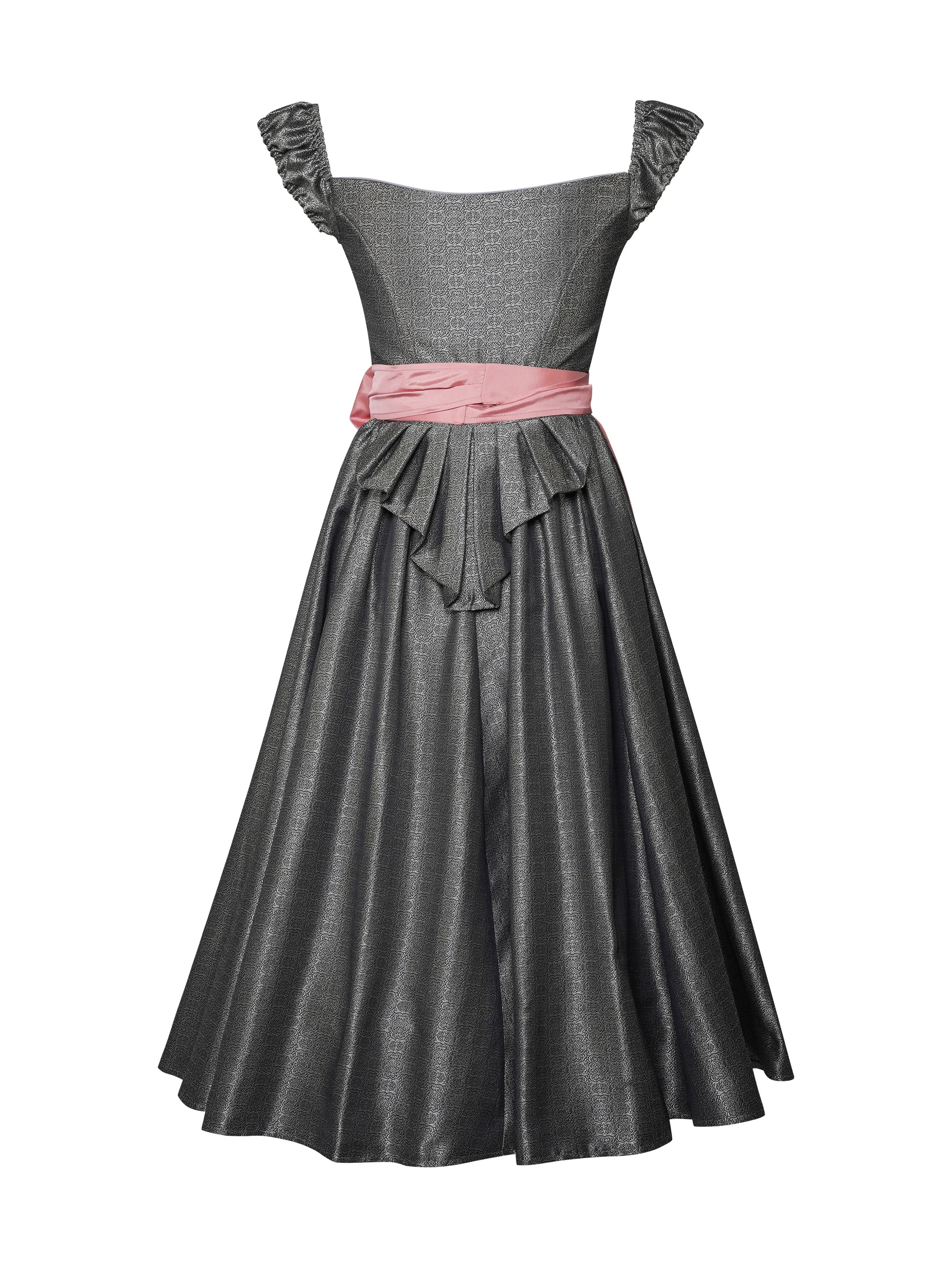 Zeigt das rosa Dirndl Sissi Glacee von hinten. Detailaufnahme Dirndl in rosa – ideal für Trachtenmode und Oktoberfest-Outfits.