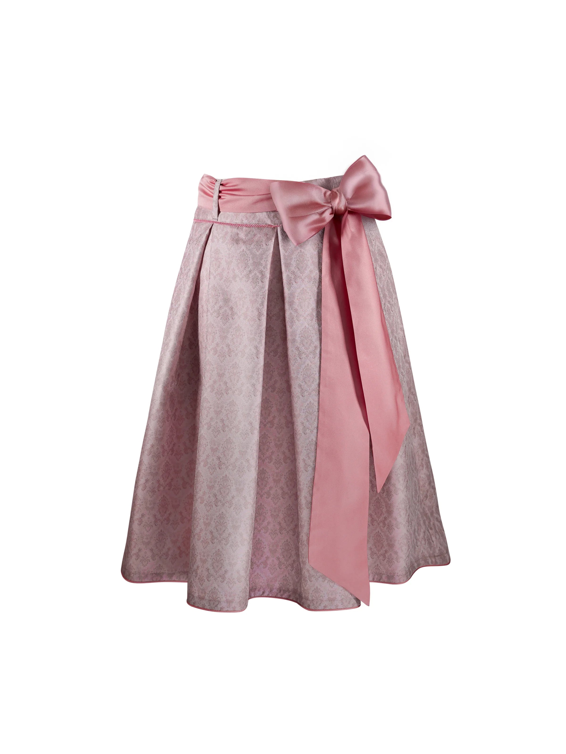 Zeigt den rosa Rock Marie von Vorne. Trachtenrock in rosa – traditionell und modern kombinierbar.